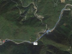 桑尾の沈下橋スタート　→　大穴峡までの1.1km　入門コース
